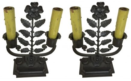 2 Lampes du Nuit ( Attribué Gilbert Poillerat )