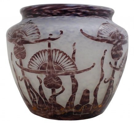 Glass Le Verre ( Chardons plant )(French)