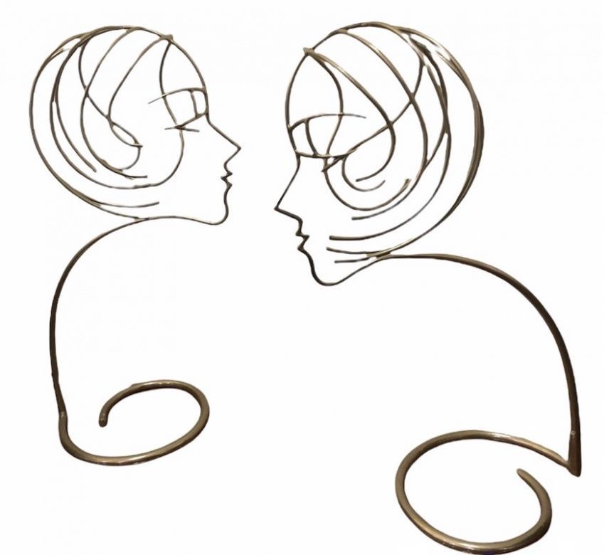 Sculptures for hats (Marcelo Peña)
