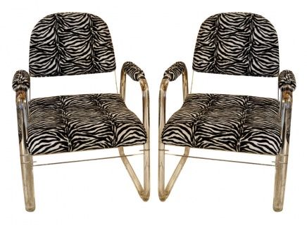 2 Lucite Chairs
