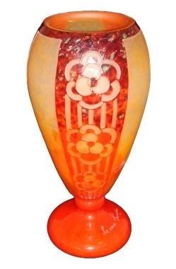 Glass Le Verre ( Rosaces  Decoration )(French)