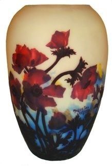 Vidro Muller Fres ( Papoulas Flores) (Francês)