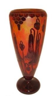 Glass Le Verre ( Flowers Bluebells )(French)